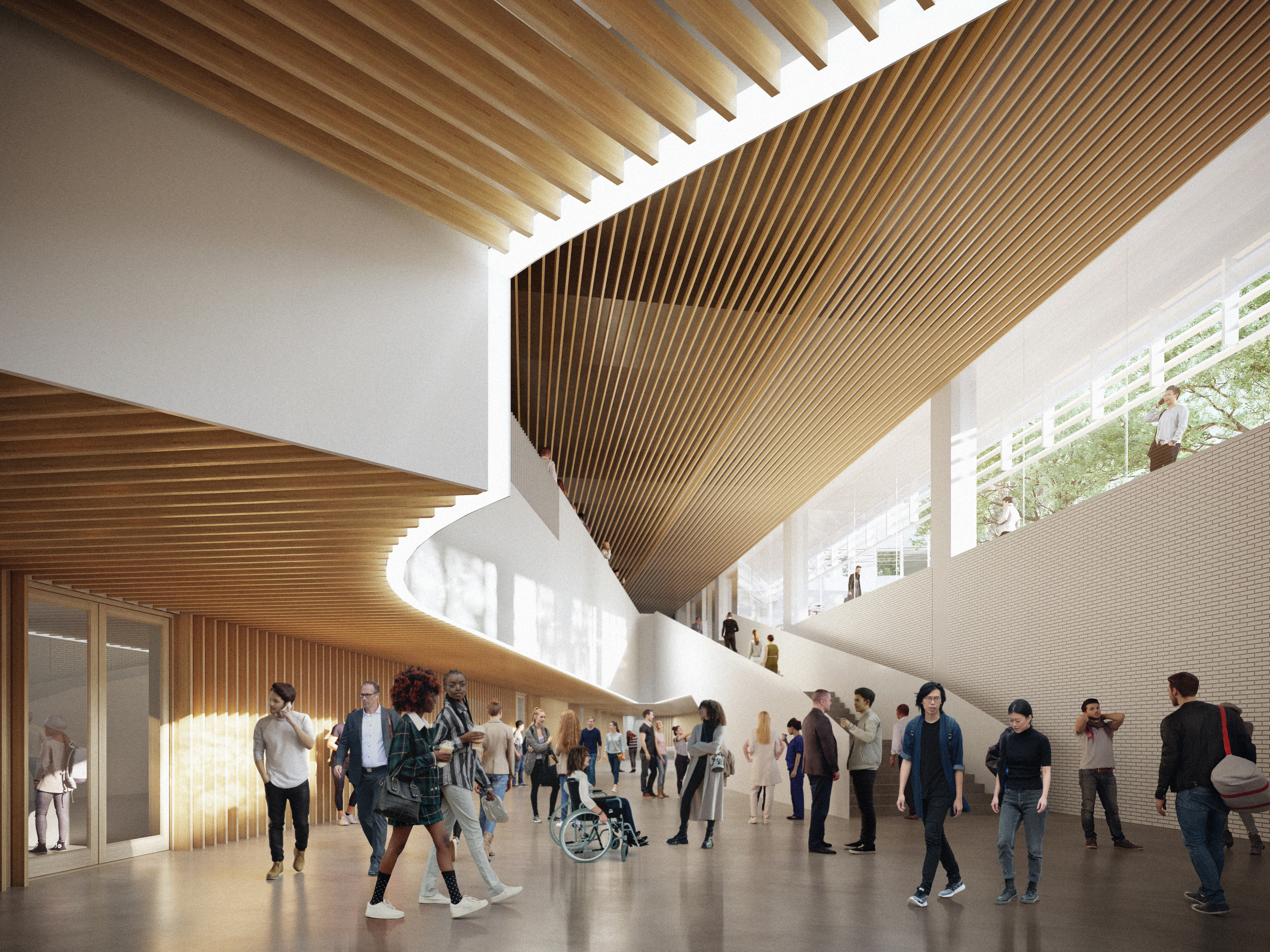 The ground floor of the School of Biomedical Engineering