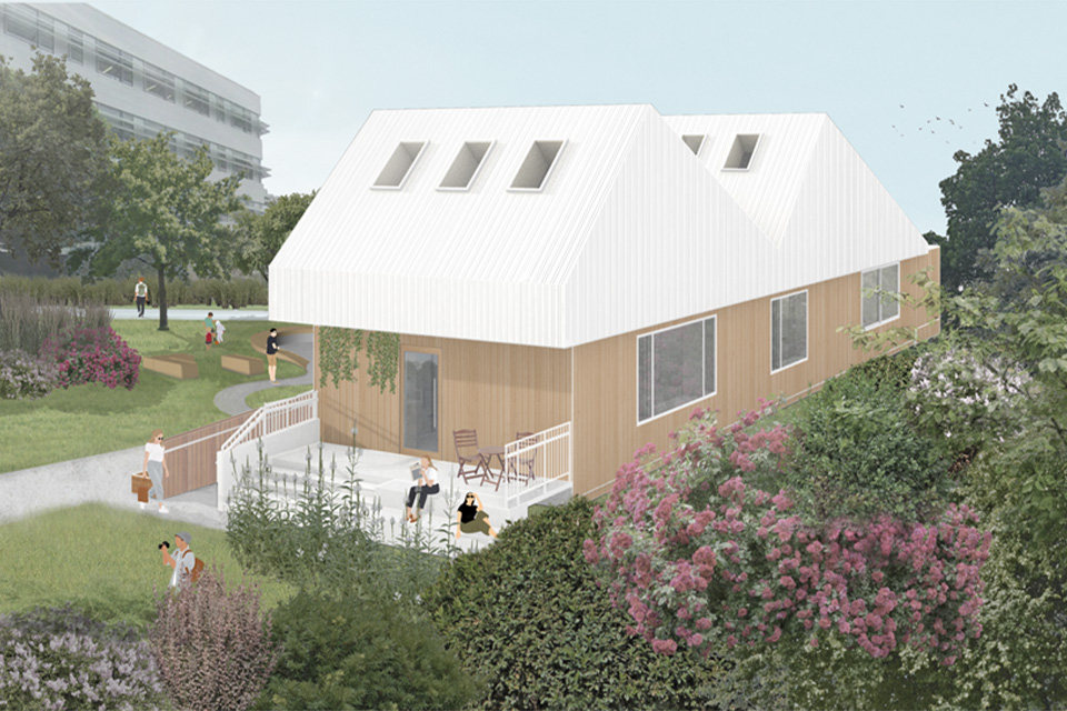 A rendering of the Third Quadrant building as it will look when fully constructed