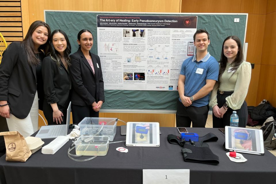 Amarpreet with her Capstone team: Andrea Gonzalez, Jessica Jung, Alisa Da Silva, and John Cookson