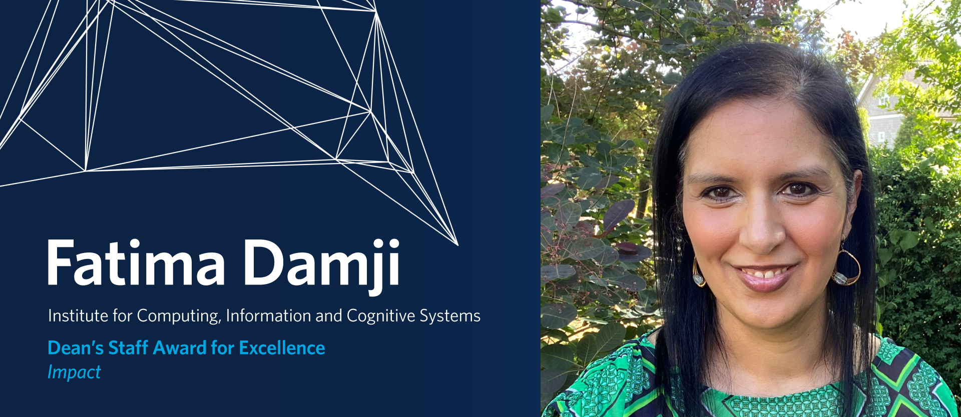 2023 Dean's Staff Award - Fatima Damji