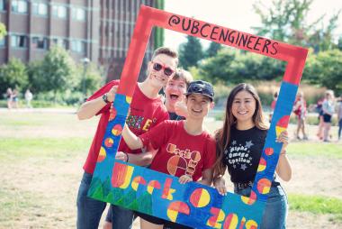 UBC engineers pose for a photo.