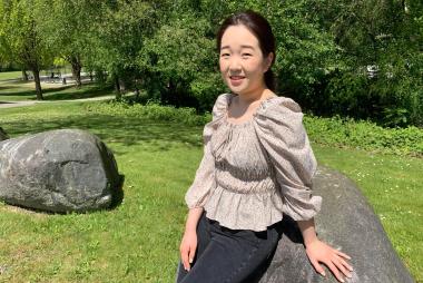 UBC Nursing student Leah Shin smiles at the camera.