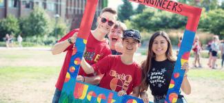 UBC engineers pose for a photo. 