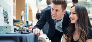 Students at Design and Innovation Day.