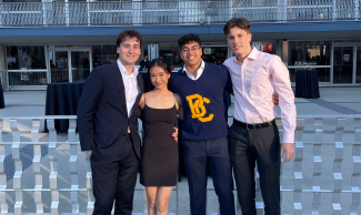 Elizabeth with her friends