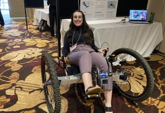 Madisyn with the bike