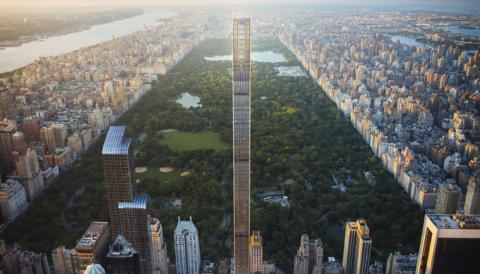 Super tall building in New York City