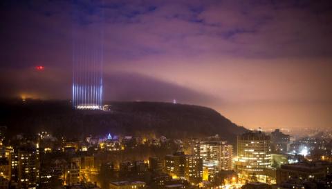 Beam of Light Ceremony in Montreal